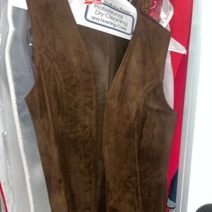 Brown Suede Vest Size Medium